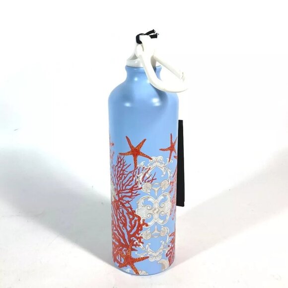 VERSACE Logo Water Bottle tumbler SS blue Unused - Picture 4 of 9